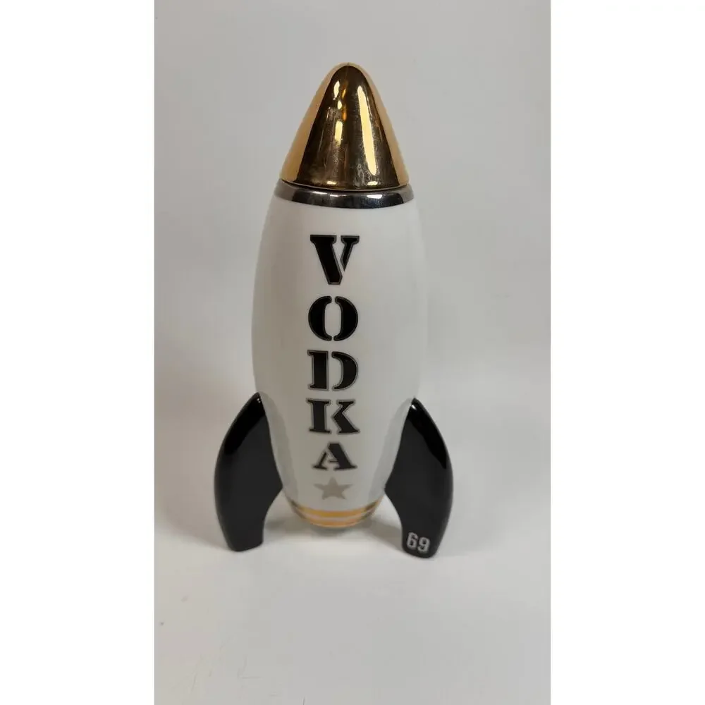 Jonathan Adler 24K Gold Detailed Vodka Rocket Decanter